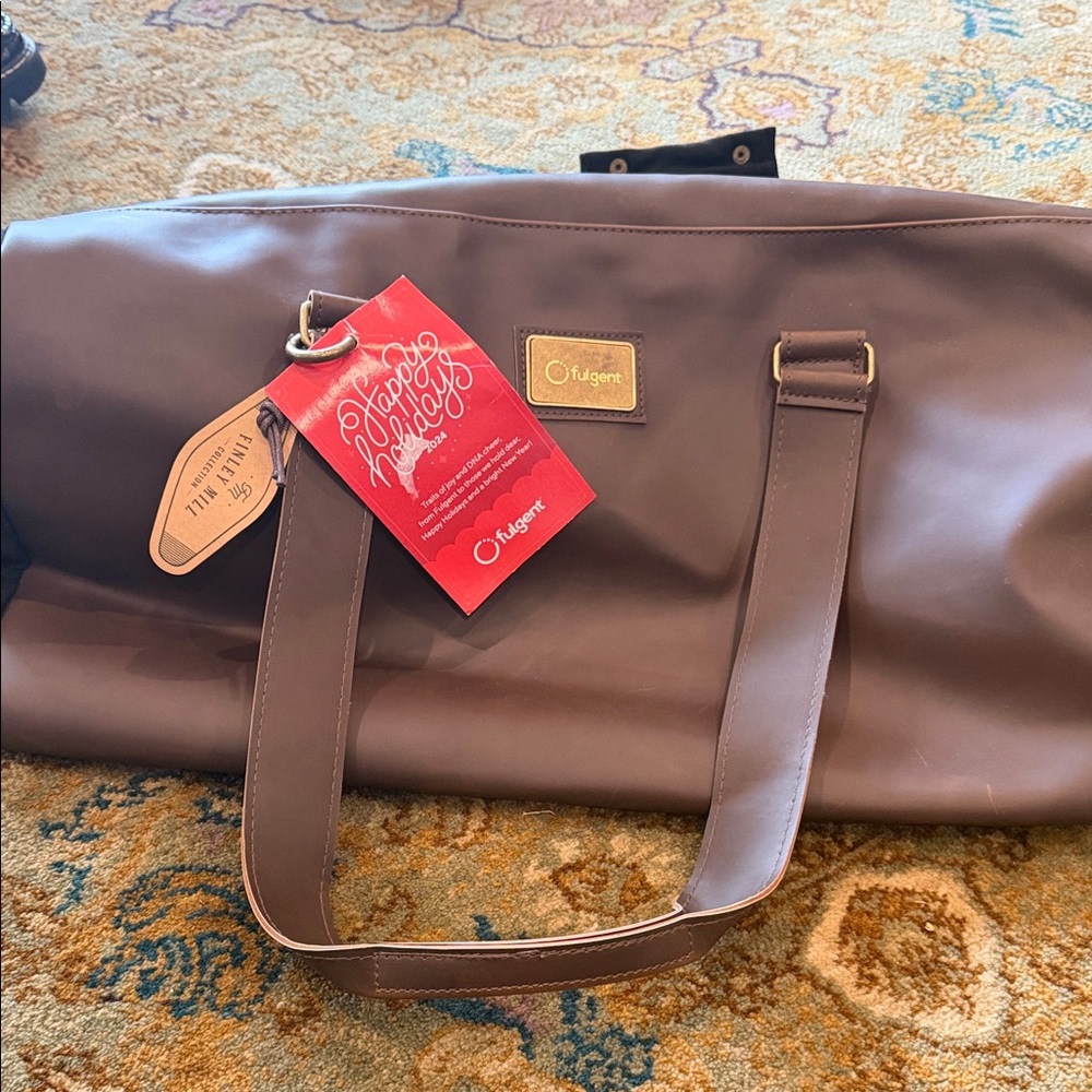NWT Finley Mill Collection "Danville" Weekender – Taupe/Mauve